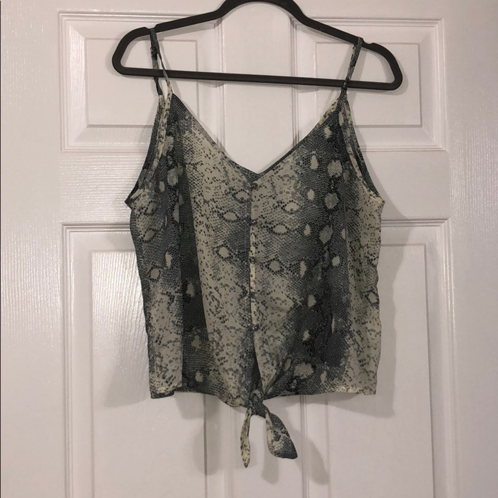 Snake print tank!